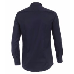 VENTI Herren Businesshemd Langarm Kent Modern-Fit Marine