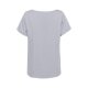 Greiff CHIFFON Damen Bluse Kurzarm Rundhals Regular Silbergrau
