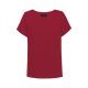 Greiff CHIFFON Damen Bluse Kurzarm Rundhals Regular Rot