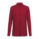 Greiff CHIFFON Damen Chiffon-Bluse Langarm Kent Regular Fit Rot