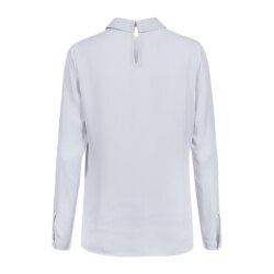 Greiff CHIFFON Damen Chiffon-Schlupfbluse Langarm Silbergrau