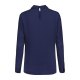 Greiff CHIFFON Damen Chiffon-Schlupfbluse Langarm Regular Marine