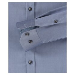 VENTI Herren Businesshemd Langarm Kent Body-Fit Blau 44