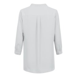 Greiff CHIFFON Damen Bluse 3/4-Arm V-Neck Regular Silbergrau