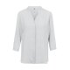 Greiff CHIFFON Damen Bluse 3/4-Arm V-Neck Regular Silbergrau