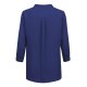 Greiff CHIFFON Damen Chiffon-Bluse 3/4-Arm V-Neck Regular Marine
