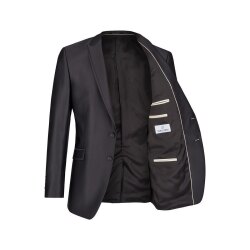 Wilvorst AFTER-SIX Herren Sakko Revers Modern-Fit Schwarz