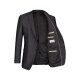 Wilvorst AFTER-SIX Herren Sakko Revers Modern-Fit Schwarz