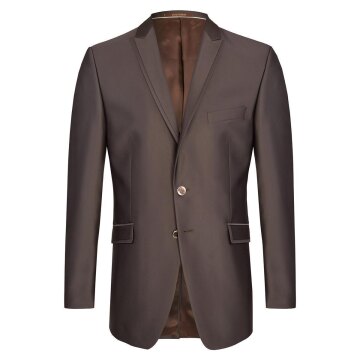 Wilvorst AFTER-SIX Herren Sakko Revers Modern-Fit Dunkelbraun