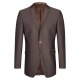 Wilvorst AFTER-SIX Herren Sakko Revers Modern-Fit Dunkelbraun
