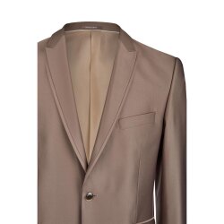 Wilvorst AFTER-SIX Herren Sakko Revers Modern-Fit Cappuccino