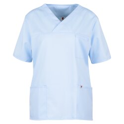 beb MEDIZIN/PFLEGE Unisex KASACK Kurzarm V-Neck TENCEL...