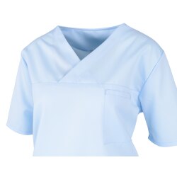 beb MEDIZIN/PFLEGE Unisex KASACK Kurzarm V-Neck TENCEL...
