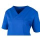 beb MEDIZIN/PFLEGE Unisex KASACK Kurzarm V-Neck TENCEL Kornblau