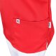 beb MEDIZIN/PFLEGE Unisex KASACK Kurz V-Neck TENCEL/Polyester Rot