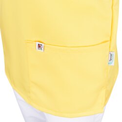 beb MEDIZIN/PFLEGE Unisex KASACK Kurzarm V-Neck TENCEL Gelb