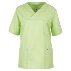 beb MEDIZIN/PFLEGE Unisex KASACK Kurzarm V-Neck TENCEL...