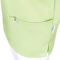 beb MEDIZIN/PFLEGE Unisex KASACK Kurzarm V-Neck TENCEL Apfelgrün