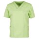 beb MEDIZIN/PFLEGE Unisex KASACK Kurzarm V-Neck TENCEL Apfelgrün
