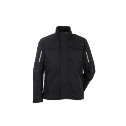 PLANAM Herren Bundjacke STRETCHLINE Reflexstreifen Schwarz