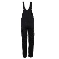 PLANAM Herren Latzhose STRETCHLINE Reflexstreifen Schwarz