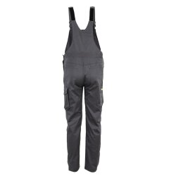 PLANAM Herren Latzhose STRETCHLINE Reflexstreifen Anthrazit