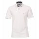 CASAMODA Herren Poloshirt Kurzarm Regular Stretch Piqué Weiß