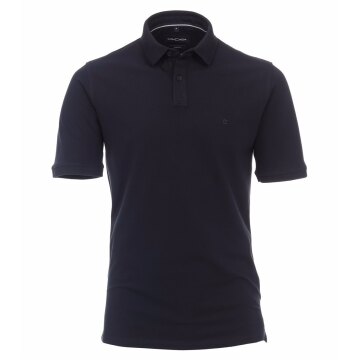 CASAMODA Herren Poloshirt Kurzarm Regular Stretch Piqué Marine