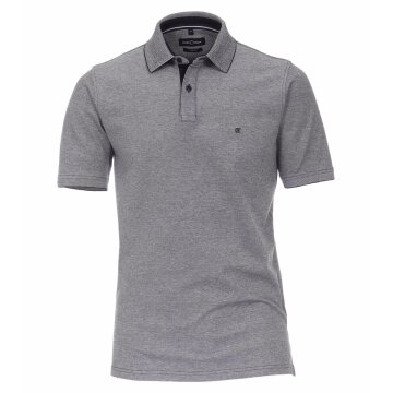 CASAMODA Herren Poloshirt Kurzarm Regular Stretch Piqué Blau