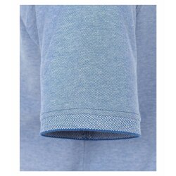 CASAMODA Herren Poloshirt Kurzarm Regular Stretch Piqué Hellblau