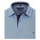 CASAMODA Herren Poloshirt Kurzarm Regular Stretch Piqué Hellblau