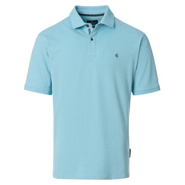 CASAMODA Herren Poloshirt Kurzarm Regular Stretch Piqué Türkis