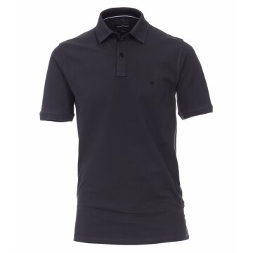 CASAMODA Herren Poloshirt Kurzarm Regular Stretch Piqué Anthrazit