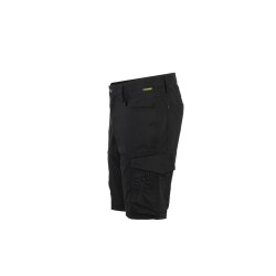 PLANAM Herren Shorts STRETCHLINE Reflexstreifen Schwarz