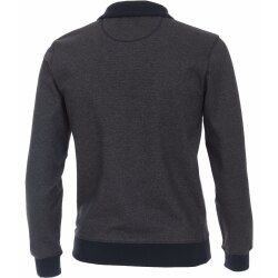 CASAMODA Herren Sweat-Troyer Zipper Regular Baumwolle Marine