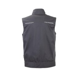 PLANAM Herren Weste STRETCHLINE Reflexstreifen Anthrazit