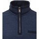 CASAMODA Herren Sweat-Troyer Zipper Regular Baumwolle Dunkelblau