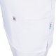 beb MEDIZIN/PFLEGE Unisex KASACK Kurz V-Neck TENCEL/Polyester Weiß M