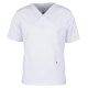 beb MEDIZIN/PFLEGE Unisex KASACK Kurz V-Neck TENCEL/Polyester Weiß M