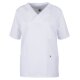 beb MEDIZIN/PFLEGE Unisex KASACK Kurz V-Neck TENCEL/Polyester Weiß M