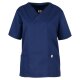 beb MEDIZIN/PFLEGE Unisex KASACK Kurzarm V-Neck TENCEL Marine XS