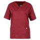 beb MEDIZIN/PFLEGE Unisex KASACK Kurzarm V-Neck TENCEL Weinrot L