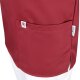 beb MEDIZIN/PFLEGE Unisex KASACK Kurzarm V-Neck TENCEL Weinrot L