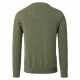 CASAMODA Herren Pullover V-Neck Regular Pima-Baumwolle Olivgrün