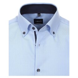 VENTI Herren Businesshemd Langarm Modern-Fit Hellblau