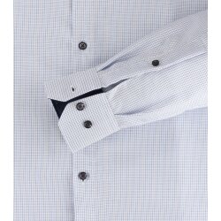 VENTI Herren Businesshemd Langarm Button-Down Modern-Fit Hellblau