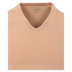 VENTI Herren Tanktop Ärmellos V-Ausschnitt Modern-Fit Doppelpack Beige