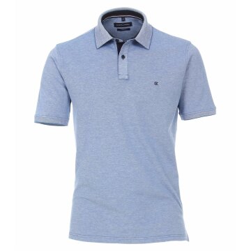 CASAMODA Herren Poloshirt Kurzarm Regular Stretch Piqué Hellblau S