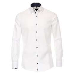 VENTI Herren Businesshemd Langarm Button-Down Modern-Fit...