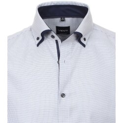 VENTI Herren Businesshemd Langarm Button-Down Modern-Fit Hellblau 42
